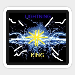 Lightning king Sticker
